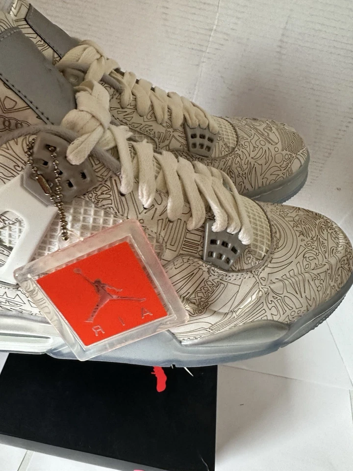 NUEVO Air Jordan 4 Retro 30 Aniversario Láser 705333 105 Talla 10.5 ¡¡Con CAJA!!! Foto 4 de 4