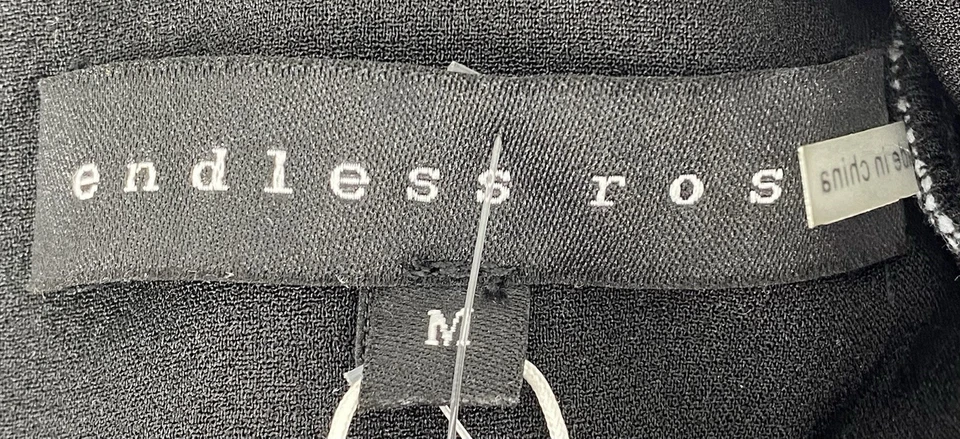 Бесконечная роза женщин контраст воротник Детский комбинезон черный подпоясанный размер средний новый с Ярлыками - Изображение 3 из 4