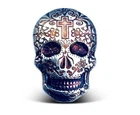 Monarch Hand Poured 2 Troy oz .999 Fine Silver Day of the Dead Cross Sugar Skull
