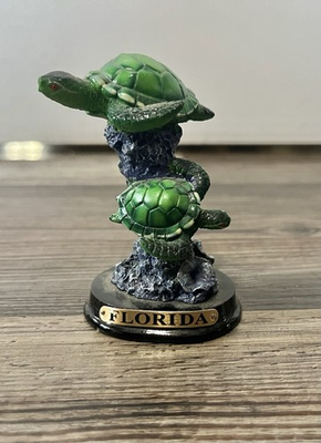 #ad #ad Turtle Figurine Swimming Ocean Marine Animal Florida Souvenirs Baby Turtles $9.99
