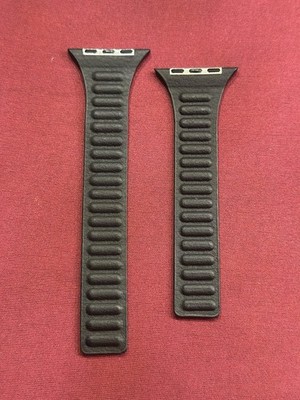Genuine Apple Watch Leather Link band 44mm 45MM 46MM 49MM Black ML,New