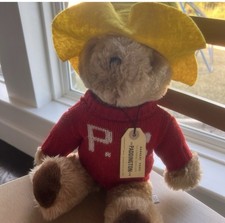Vintage 1975 Paddington Bear Plush - with Red Sweater, Yellow Hat original Tag