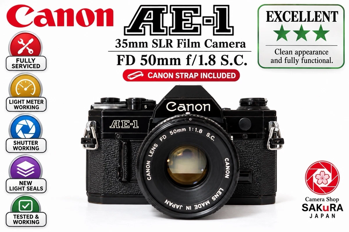 Canon Ae 1 50mm for sale - eBay