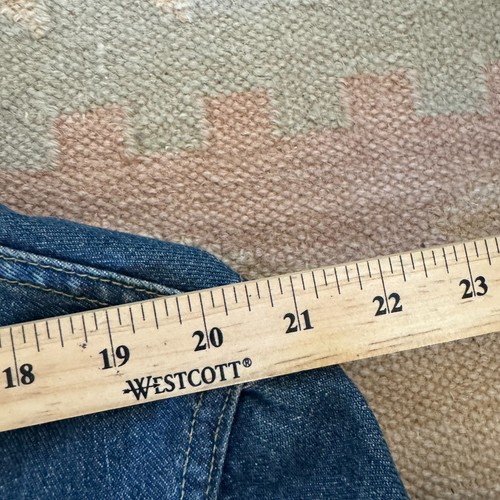 VTG Lee Jacket Mens 48 Long 101-J 60s 70s Sanforized Riders Denim Cowboy Trucker - Picture 8 of 9