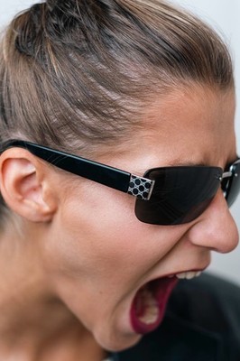 Gucci GG 1798/S Vintage NOS schwarz randlos Monogramm eckig Luxus Sonnenbrille