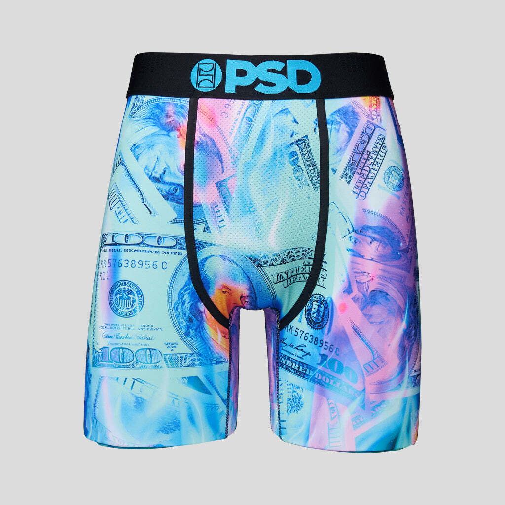 PSD Thermal Loot Cash Money Benjamins Neon Underwear Boxer Briefs 222180067