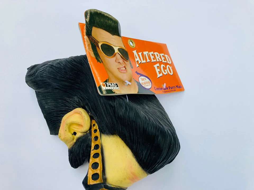 Vintage Elvis Presley Rubber Mask With Sideburns/Glasses 2002 Paper Magic  NWT - Image 4 of 4
