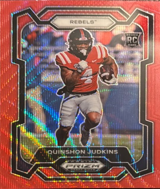 2024 Panini Prizm Draft Picks #146 Quinshon Judkins Ruby Wave Prizms