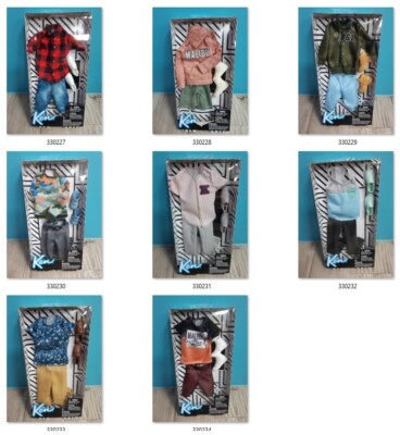 Ken Doll Clothes 2 Boxes Fashion Hood Sweeter Shirt Pants Shoes Men Boy Toy 1/6