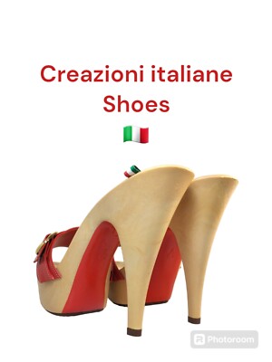 Clogs Clogs Pantoletten Schuhe Handarbeit Made in Italy 