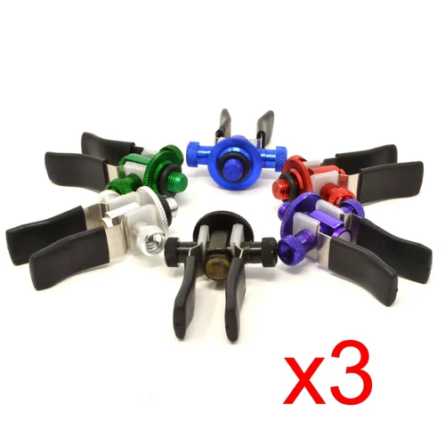 3 x Anodised Aluminium Butt Rest back rest rod restcarp fishing rod pod grips