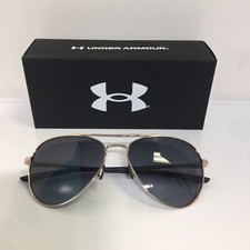 NIB Under Armour 0007/G/S 009O Rose Gold Aviator Grey Grad. Woman Sunglasses