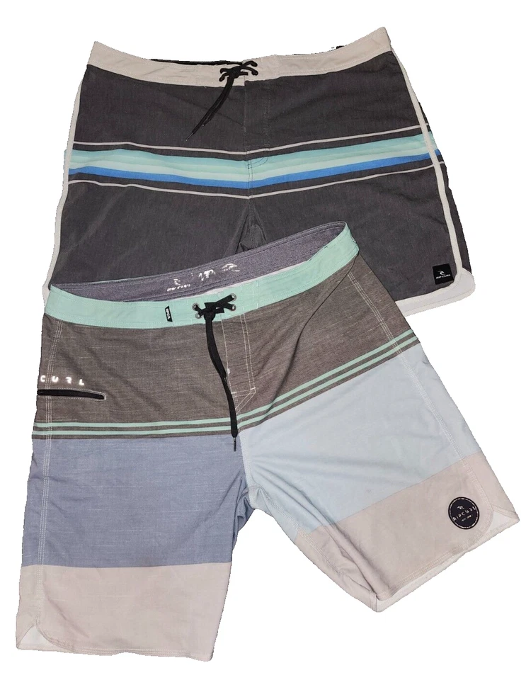 Rip Curl Shorts Mens Sz 27 Mirage Board Swim Bottoms Surf Skate Beach Lot of 2 - Image 2 of 4