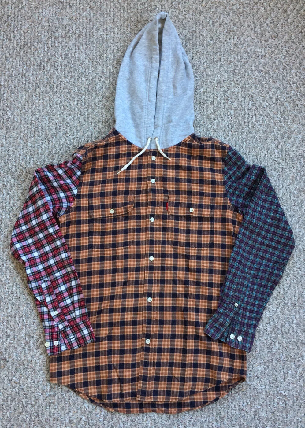 F/W 2014 Supreme Hooded Flannel size small | eBay