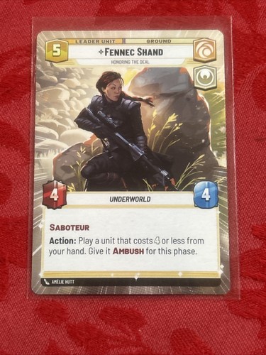 Hyperspace Star Wars Unlimited - Fennec Shand - Honoring the Deal - SotG - Picture 6 of 6