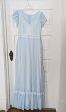 vintage 1970s Jessica's Gunne Sax powder blue dress