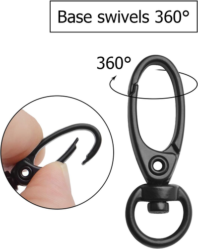 Swivel Clasp Clips,50Pcs 35Mm Swivel Trigger Clips Metal Keyring Clasps Snap Hoo - Picture 4 of 12