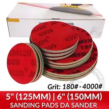 Sanding Pads 125mm 150mm Grits 180 to 4000 Silicon Carbide Wet or Dry DA Sander