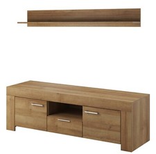 Fernsehschrank mit Hängeregal SKY Lowboard Wandregal Tv-Schrank Unterschrank