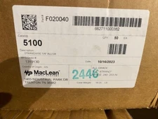 (CASE OF 50) MACLEAN POWER SYSTEMS #5100 Eye Type Strandvise 1/4 (NEW)