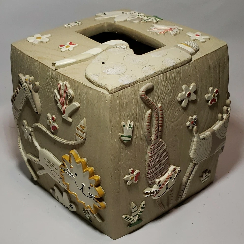 Creative Bath Products Galletas Animales Cubierta de Tejido Resina Bronceado Usado en Excelente Condición Foto 3 de 4