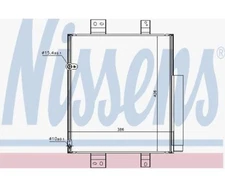 Nissens Condenser, Air Conditioning 940445