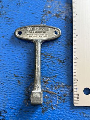 Preowned Blue Flame Log Lighter Key, Statin Chrome 5/16  Universal Socket