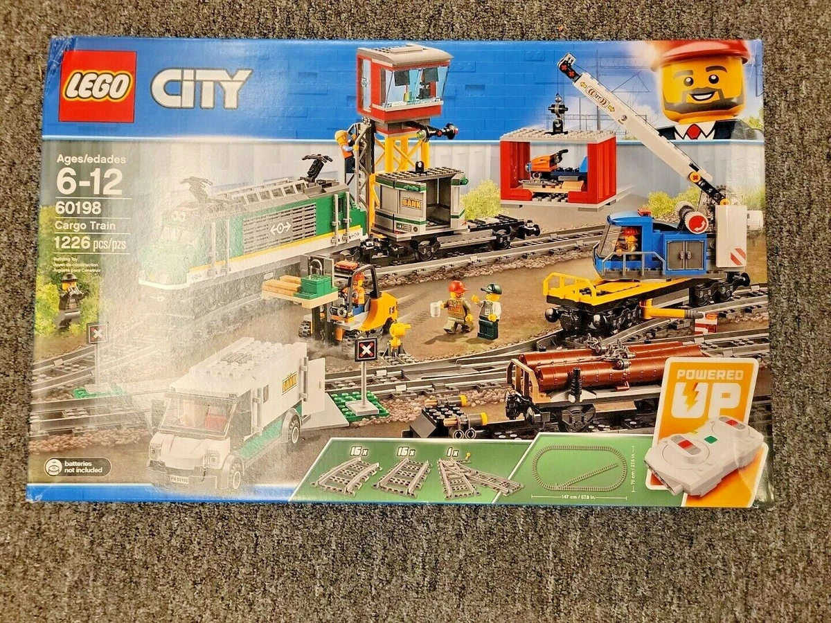 New LEGO City Cargo Train Set 60198 Remote Control Building Set Rare