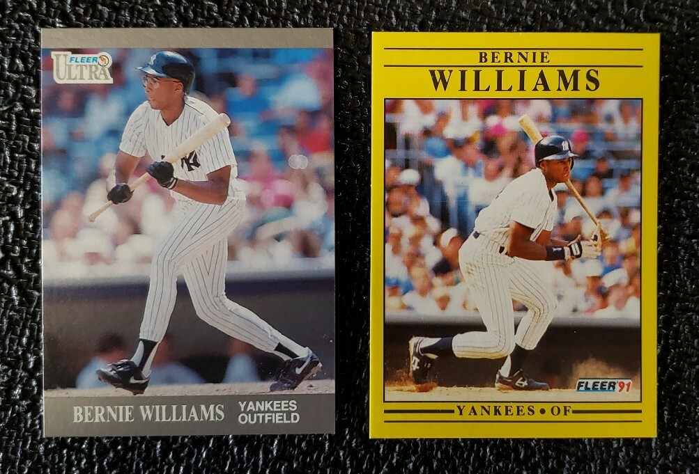 1991 Bernie Williams rookie Fleer update and Ultra ROOKIE CARDS | eBay
