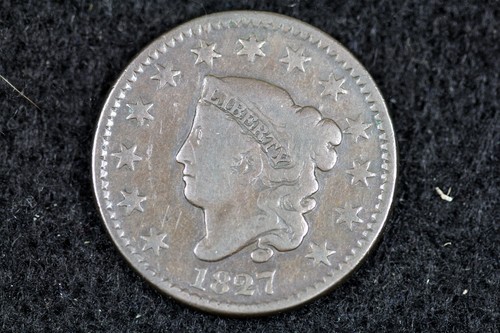 ESTATE FIND 1827 Coronet Head Large Cent #D19517