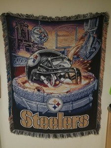NFL Pittsburgh Steelers Football Tapestry Cover Throw 