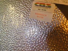 Dichroic Glass:CBS 96 COE Silver on Hammered Textured Thin  Clear- 3"Sq