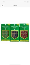 Hard Candy Press On Girl Scout Nails, All 3 Boxes , Red , Green , Blue