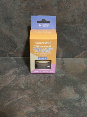 Hydrating Lip Mask, Vanilla Glaze, 2 Pack, 0.70 oz (20 g) Each New In Box