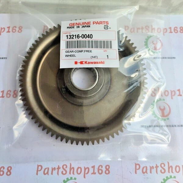 Engranaje de arranque Kawasaki KLX 140 KLX150 rueda libre engranaje Comp - 13216-0040 13216-0877 Foto 2 de 4