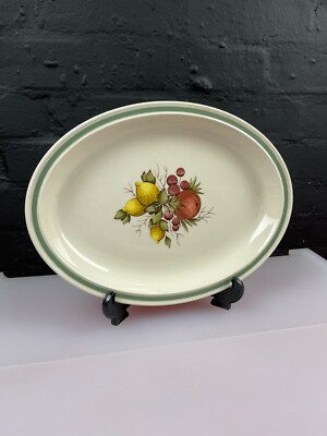 Wedgwood Covent Garden Oval Schnitzerei Servierplatte Platte 13,5'' breit