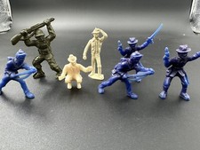 Vintage Marx Civil War Toy Soldiers Blue Lot