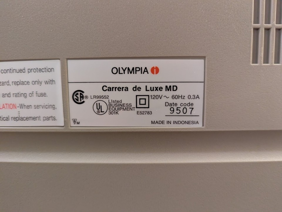 Instrukcja obsługi Olympia Carrera de luxe (28 stron