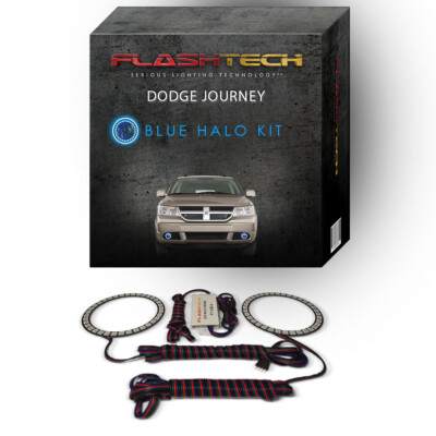 Blue Angel Eye LED Fog Light Halo kit for 2009-2013 Dodge Journey Fog Lights