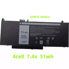 Battery for Dell Latitude E5450 E5550 Notebook 15.6" WYJC2 8V5GX G5M10 7.4V 51Wh