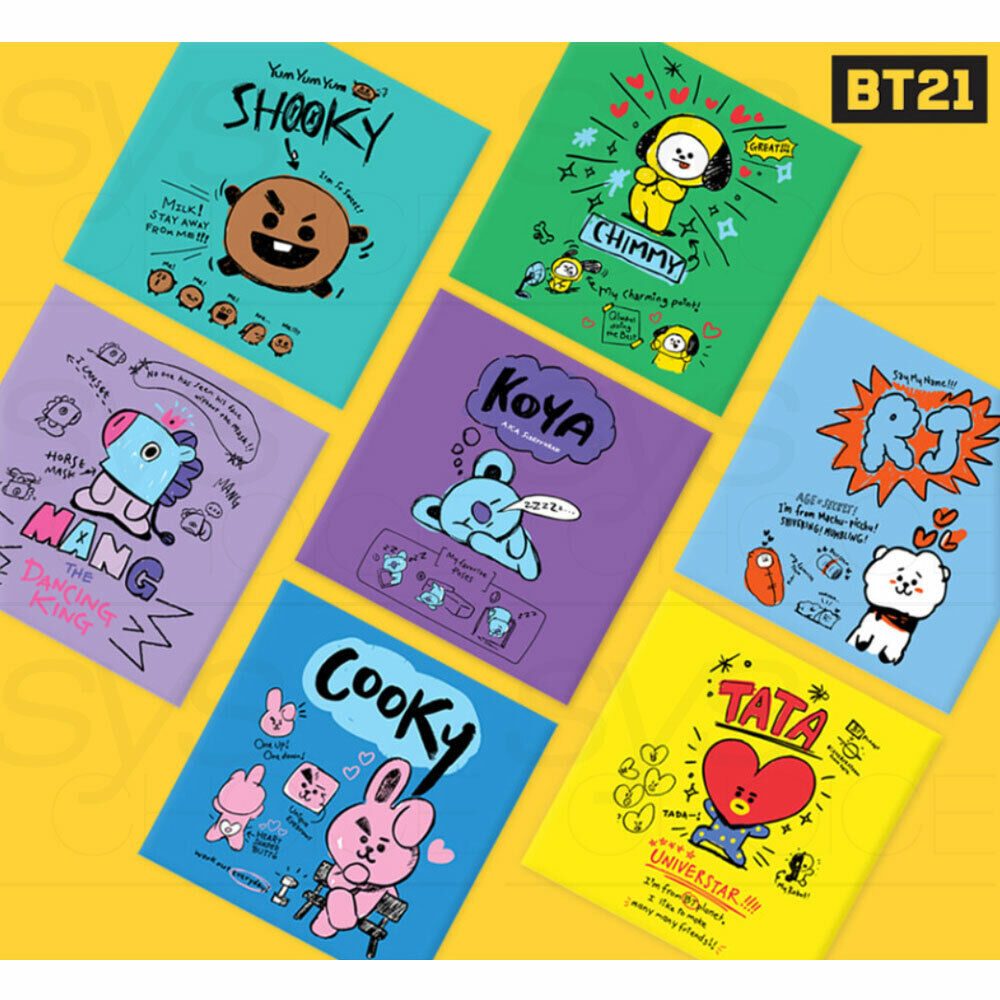 BTS BT21 Official Goods DIY PAINTING 4TYPE Ver + Tracking Number