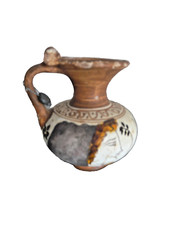 vase grec  en terre cuite poterie artisanale haut 10 cm