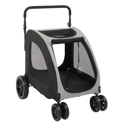 Dog Stroller for Medium To Large Dogs, Foldable Dog Wagon with 4 Wheels