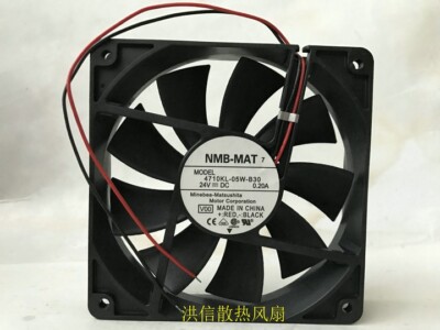 NMB-MAT 12025 4710KL-05W-B30 24V 0.20A 120mm 2-wire converter cooling fan