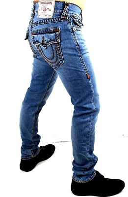 True Religion Men's Rocco Super T Relaxed Skinny Jeans - 105266 | eBay