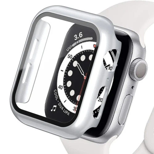 For Apple Watch Series 10 42/46 mm PC Case Cover Screen Protector Tempered Glass - Bild 9 von 32