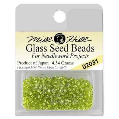 Mill Hill Glass Beads - Color 02031 Citron  11/0 Seed Bead - 4.54 Grams