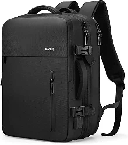 HOMIEE Carry on Bag Flight Approved 40L Travel Backpack 18 x 14 x 8 Inches Ex...
