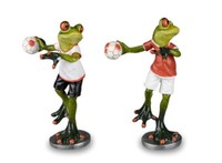 717474 Frosch Als Handball-Spieler 18Cm Aus Kunststein Gefertigt StüCkpreis