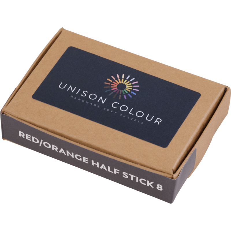 Unison Colour Half-Stick Soft Pastel Red/Orange Mini Set (8pc)
